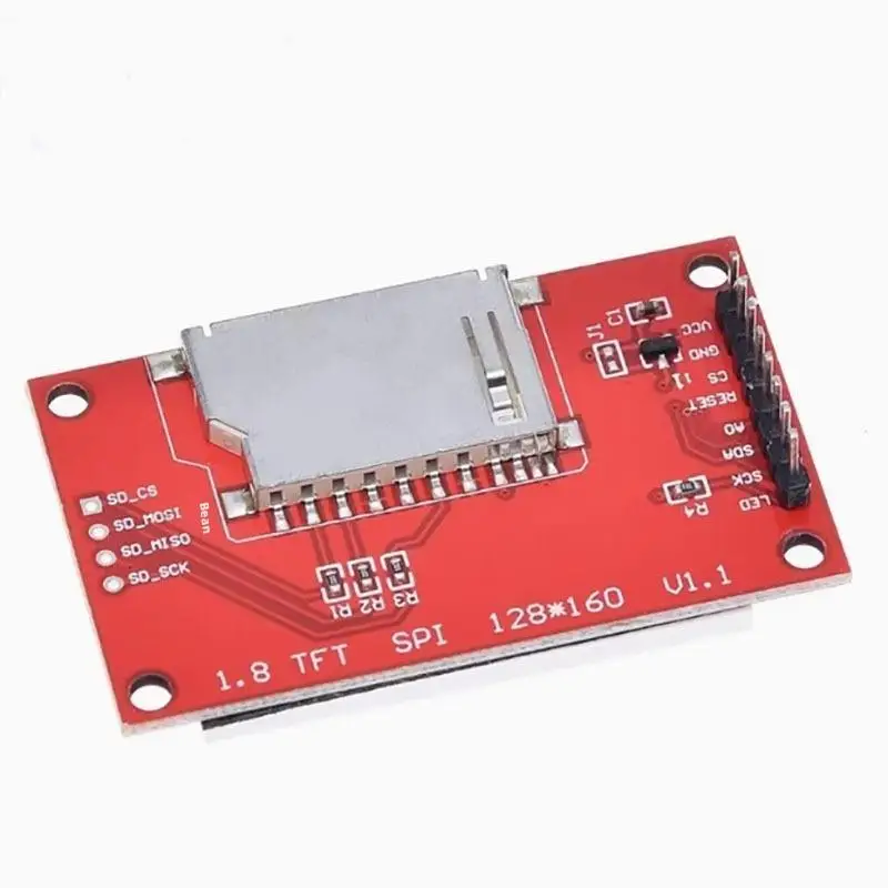 1 قطعة 1.8 بوصة TFT وحدة LCD وحدة شاشة LCD ST7735 SPI المسلسل 51 السائقين 4 IO سائق TFT القرار 128*160 لاردوينو