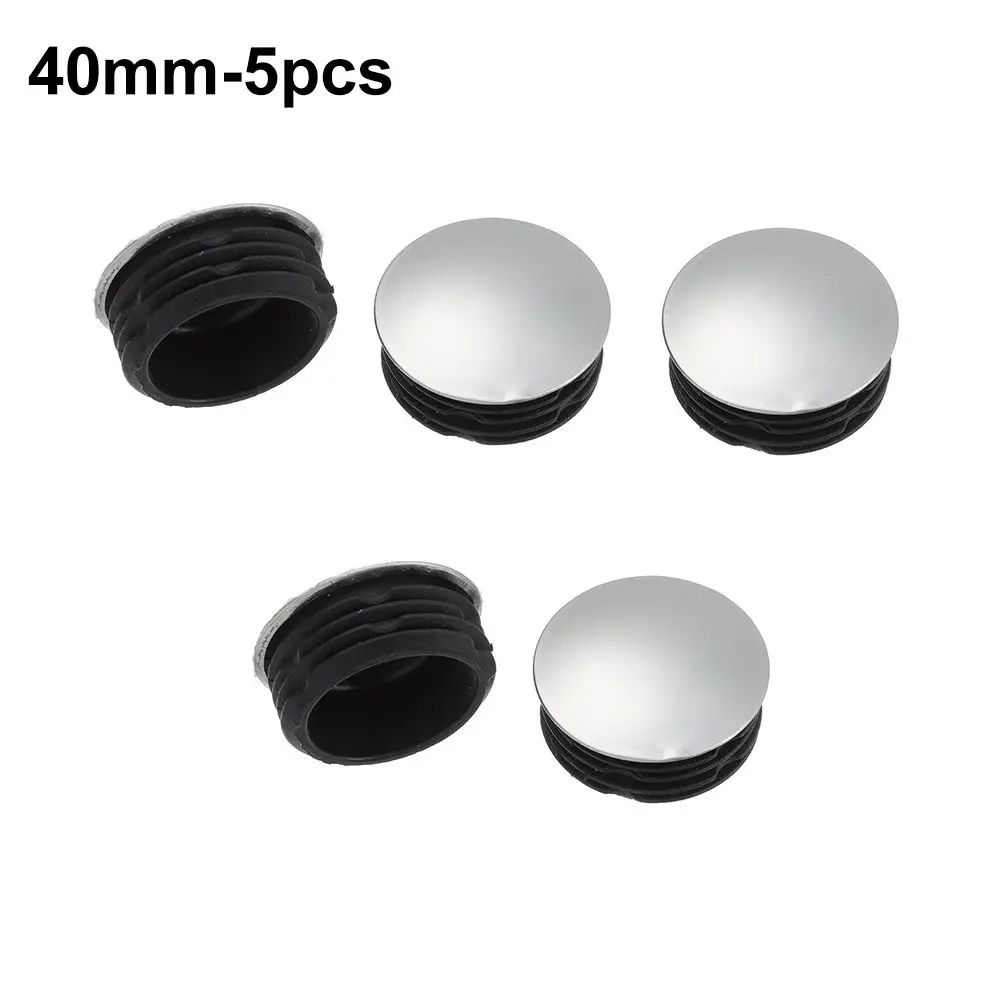 5/10Pcs Durable Pipe Inserts Plugs Non-slip Furniture Leg Plug Blanking End Caps Steel Pipe Tube Dust Cover