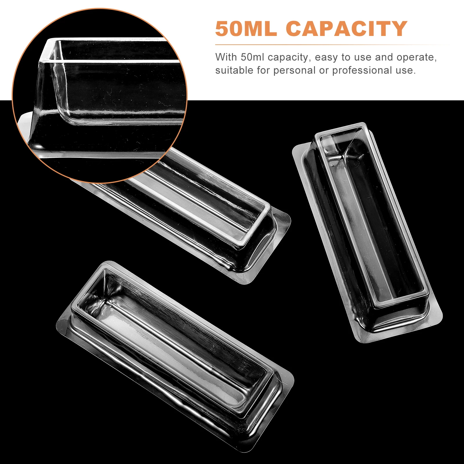 

20 Pcs Sample Filling Tank Loading Slots Transparent Reagent for Lab Liquid Transfering Adding Plastic Storage