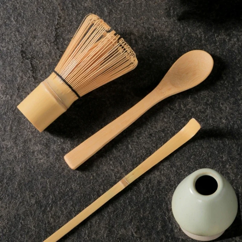 4PCS Japanese Matcha Tea Set High Quality Bamboo Whisk Teaspoon Tea Sets Indoor Beverage Shop Tea-making Tools Accessories