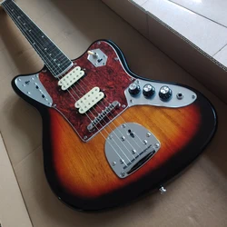 Classic sunset colored electric guitar in stock, with multiple switch controls. For more detailed pictures, for quick shipping