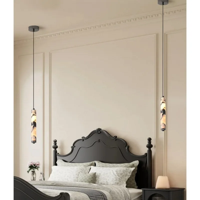 Mordern French Luxury Marble Pendant Light Chandelier Light Lamp For Bedroom Living Room Office Indoor Home Decorative Fixture view 4