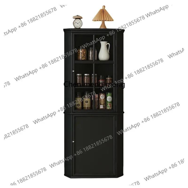 A178Medieval Corner Cabinet Triangle   Wine Cabinet Corner Living Room Italian American Corner Cabinet