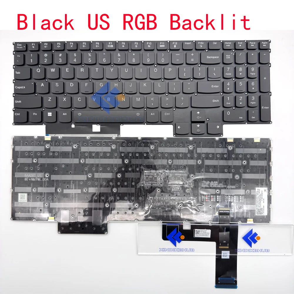 

XIN-Russian-US RGB Laptop Keyboard For Lenovo Legion Pro 7 16IRX8 16IRX8H 82WQ 16ARX8 16ARX8H 16IRX9 16IRX9H 83DE PH5CYPerkey
