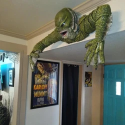 Schepsel Uit De Zwarte Lagune Graf Figuur Model Cosplay Hagedis Man Monster Kamer Buiten Decoratie Halloween Vakantie Rekwisieten