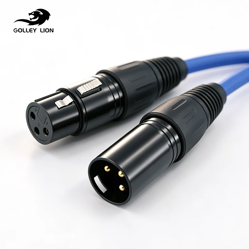 

GOLLEY LION XLR Male to Female Microphone Cable Balanced 3 PIN Compatible with Shure SM Microphone Speaker Systems Radio Station