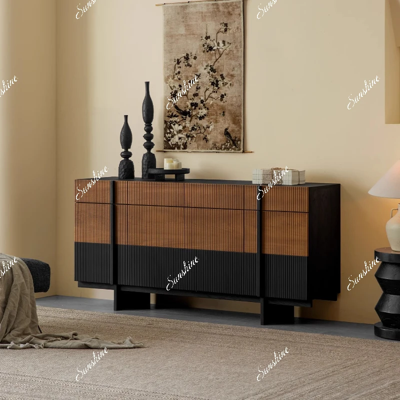 

Solid wood, simple side cabinet, household living room, bedroom, entrance locker