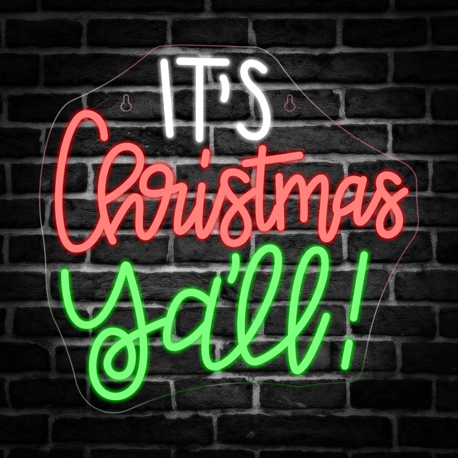 

It's Christmas Neon Sign Led Lights Xmas Party Logo Room Decoration Home Bedroom Bar Club Wall Light Up Sign USB Powered Lamp