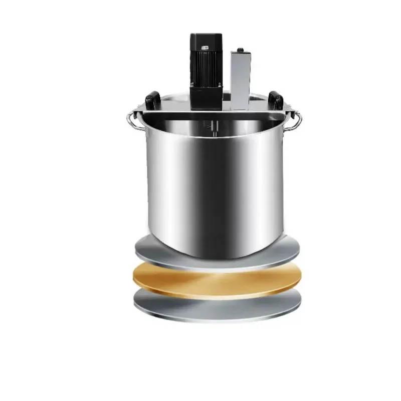 Commercial Automatic Stainless Steel Sauce Mixer Variable Speed Electric Chili Paste Hot Pot Base Stirring Machine
