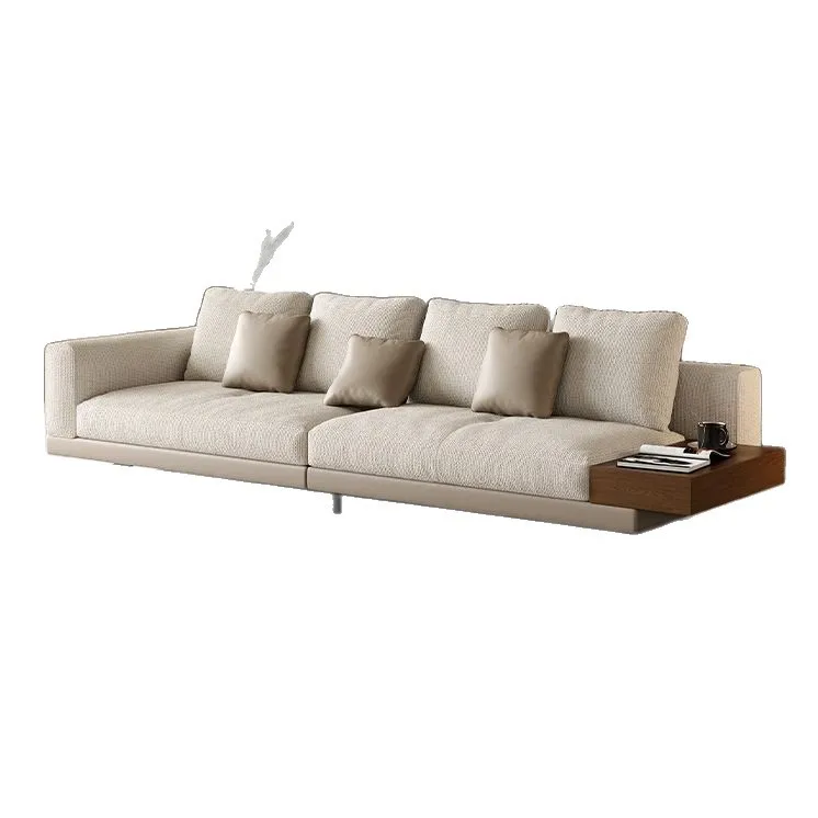 

Large flat floor straight row living room villa new high-end sofa