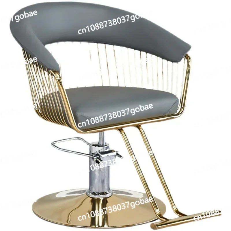 Retro Luxury Barber Chair Vintage Classic Lifter Designed Barbershop Chair Aesthetic Equipment Cadeira De Barbeiro Furniture