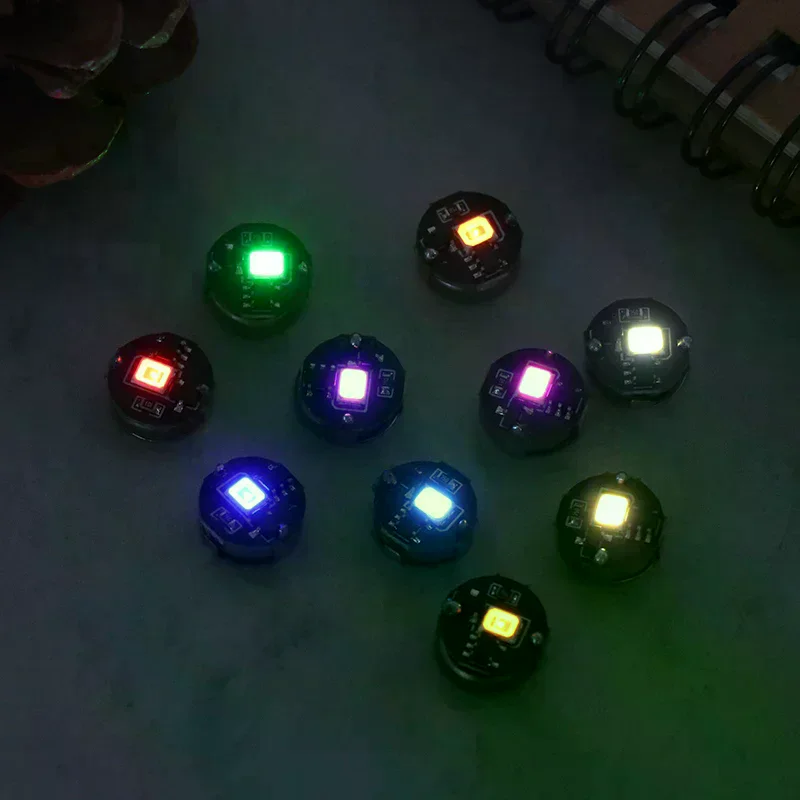 1Pcs Colorful Magnetic Control Lamp Wireless LED Light Magnet Induction Lamp + Button Battery DIY Toys Robot Landscape Model