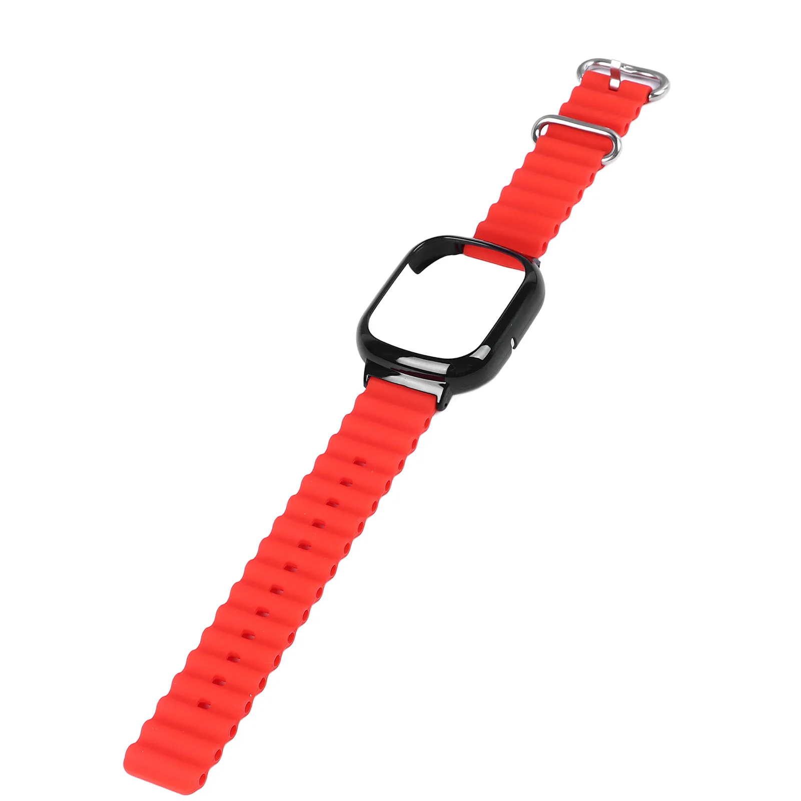 حزام ساعة رياضي من السيليكون مع حافظة بديلة لهاتف Honor 4 قابل للتعديل ومضاد للسقوط وناعم 2 في 1 حزام ساعة يد رياضية