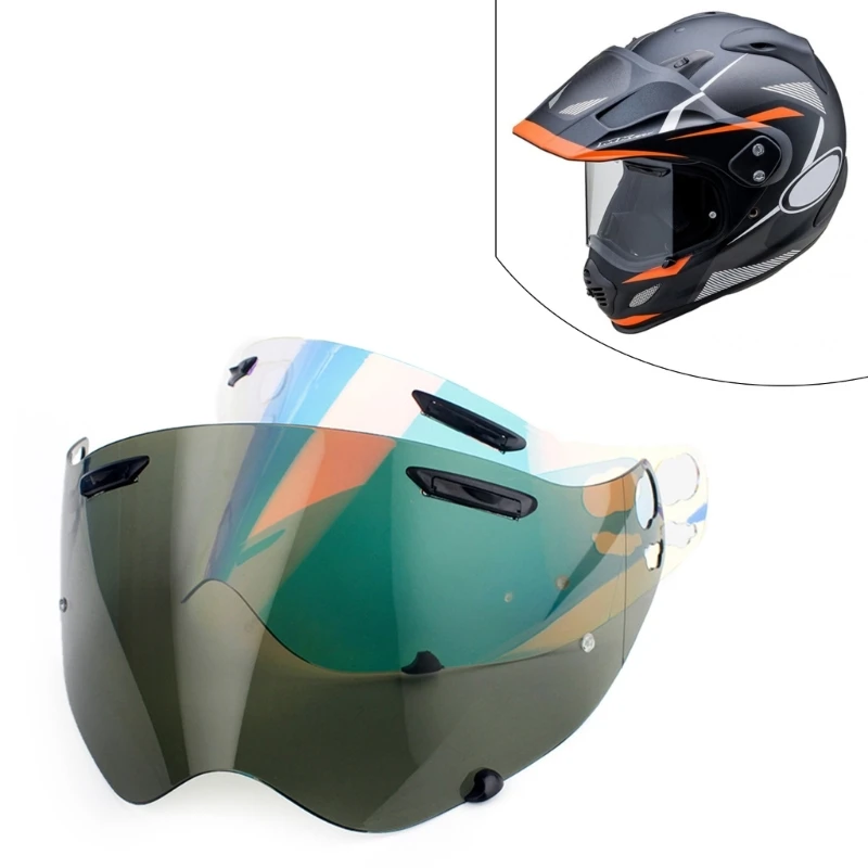 Motorcycle Helmets Lens Visor Face Sunshade Quick Change Clear Visibility Fit for Arai Cross3 TX3 XD4 Daytime Use Outdoor Riding