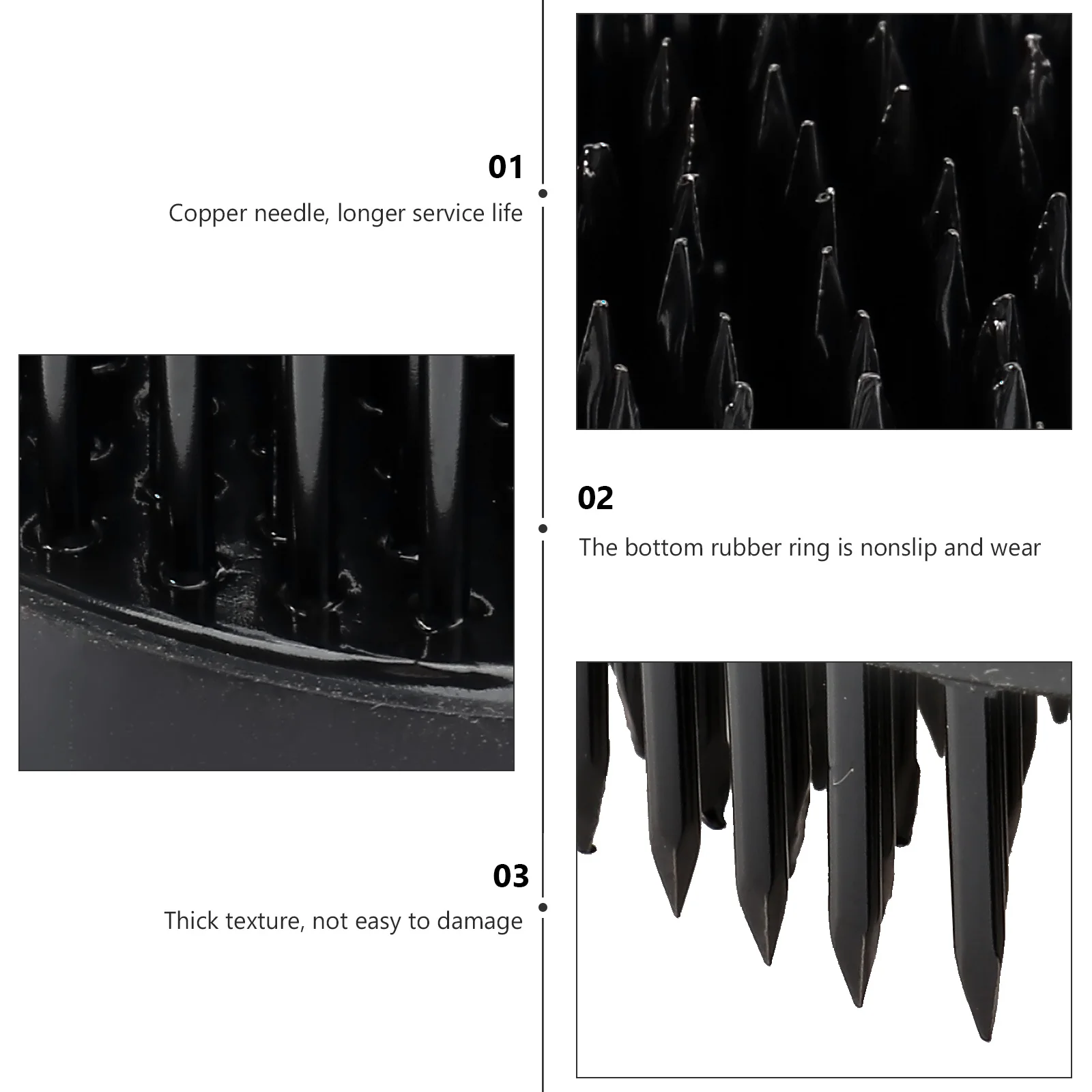 

Copper Flower Arrangement Tool Needle Holder Metal Pin Black Anti Rust Durable Reusable Long Life Professional