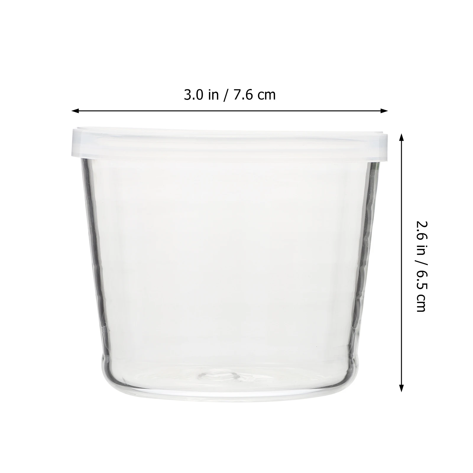 

4pcs Sturdy Glass Milk Cup Heat Resistant Square Water Coffee Mug Reusable Dessert Cups with PE Lid Set Kitchen Barware Glass
