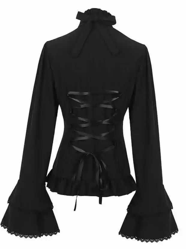 

Women's Pleated Shirt Halloween Medieval Performance Costume Chinese Stage Performance Traditional Ethnic Women's Fashion