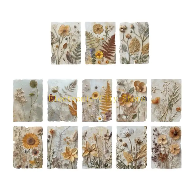 Carta per scrapbooking carta floreale in rilievo per scheda scrapbooking journaling che produce hu8d