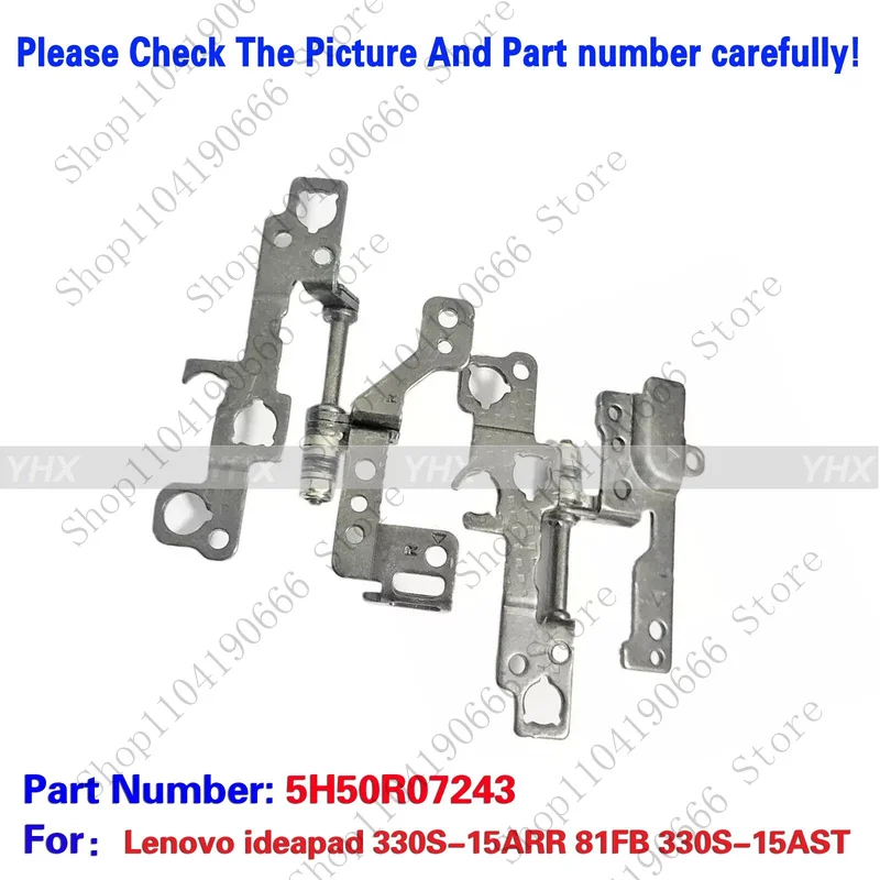 

bd For Lenovo ideapad 330S-15ARR 81FB 330S-15AST L&R LCD Screen Hinges 5H50R07243.
