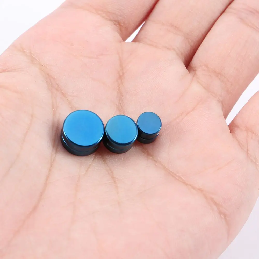 المرأة الشرير المغناطيسي 1 قطعة شكل دائري هدية لمحبي المجوهرات كليب أقراط كليب على الأقراط