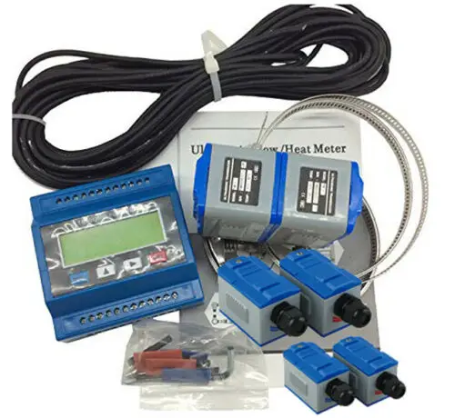 TUF-2000M + TS-2 + TM-1 + TL-1 Digital Ultrasonic Flowmeter Air Flow Meter Modul dengan Ukuran Kecil Clamp-On Transduser