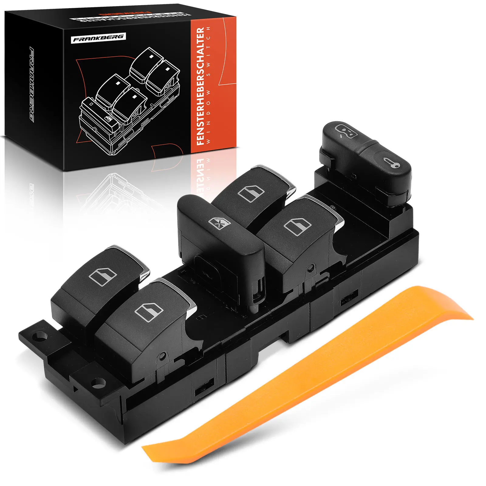 Frankberg 1x Driverschakelaar Raammechanisme voor VW Golf 4 Bora Passat Seat 3 BD959857