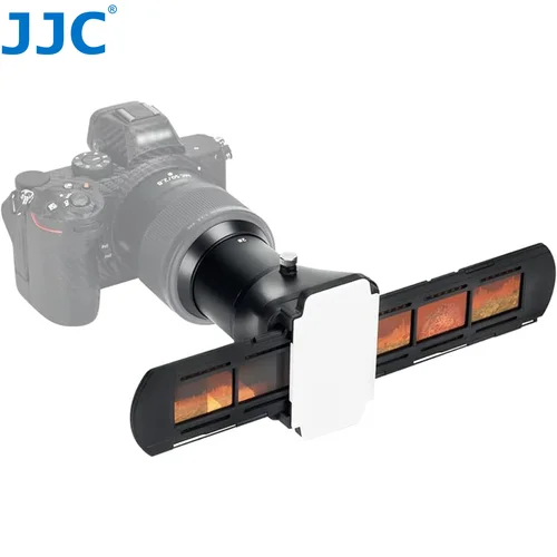 JJC-adaptador de digitalización de diapositivas de película negativa, 35mm, escáner de negativos de luz LED a convertidor de fotos digitales para Nikon D850 Sony