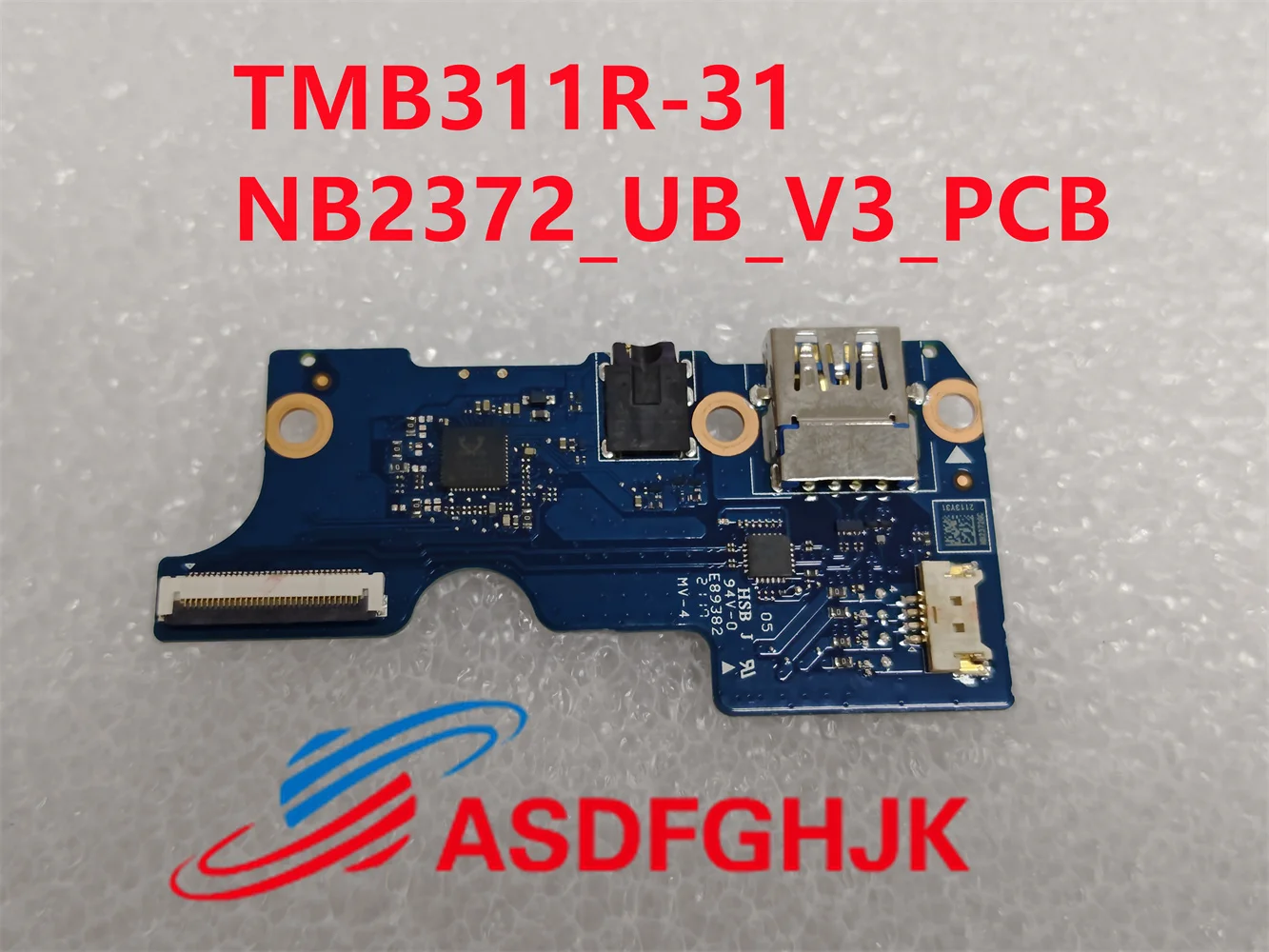 Original for Acer TravelMate Spin B3 TMB311R-31 Laptop power switch USB Audio small board NB2372_UB_V3_PCB test OK