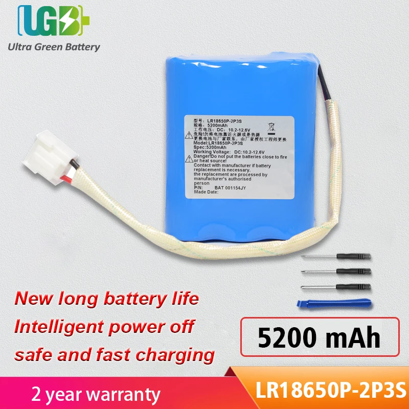 

UGB New LR18650P-2P3S Battery For HY-800 LR18650P-2P3S monitor battery