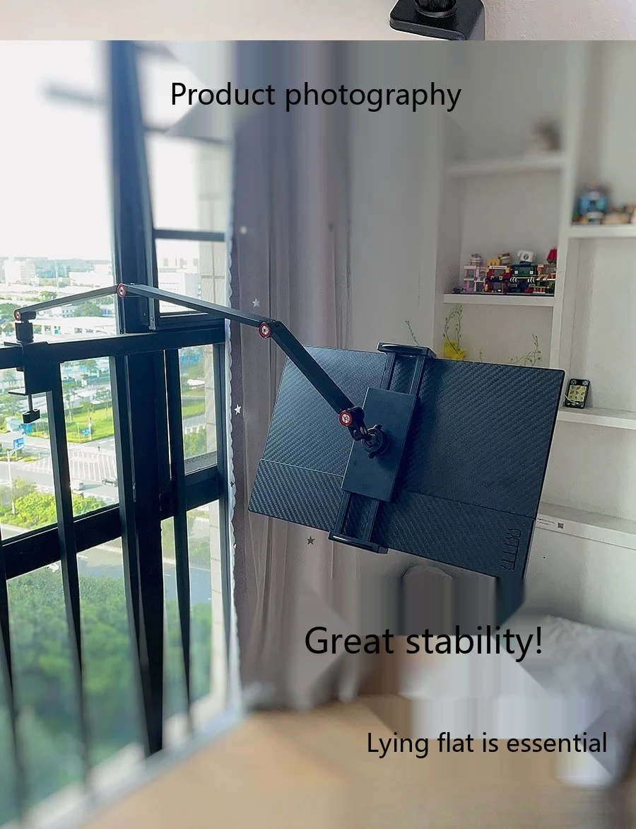 Monitorständer aus Hochleistungslegierung für den Schreibtisch, geeignet für iPad 17,3 Zoll, tragbarer Bildschirm, faltbares Tablet. – Detail 3