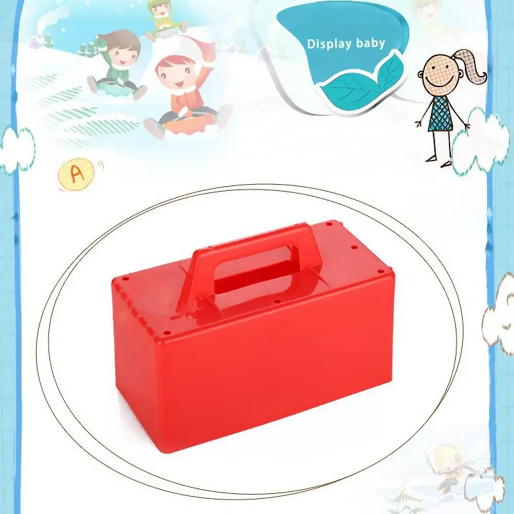 Castle Brick Maker  Useful Smooth Edge Red Color  Summer Sand Castle Brick Maker Mold Toddler Toy for Children