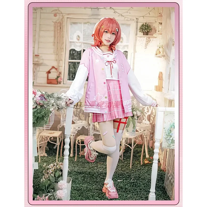 

Sakura Miko Cosplay Costume Halloween Christmas Role Playing Party Comic Game Anime Costume