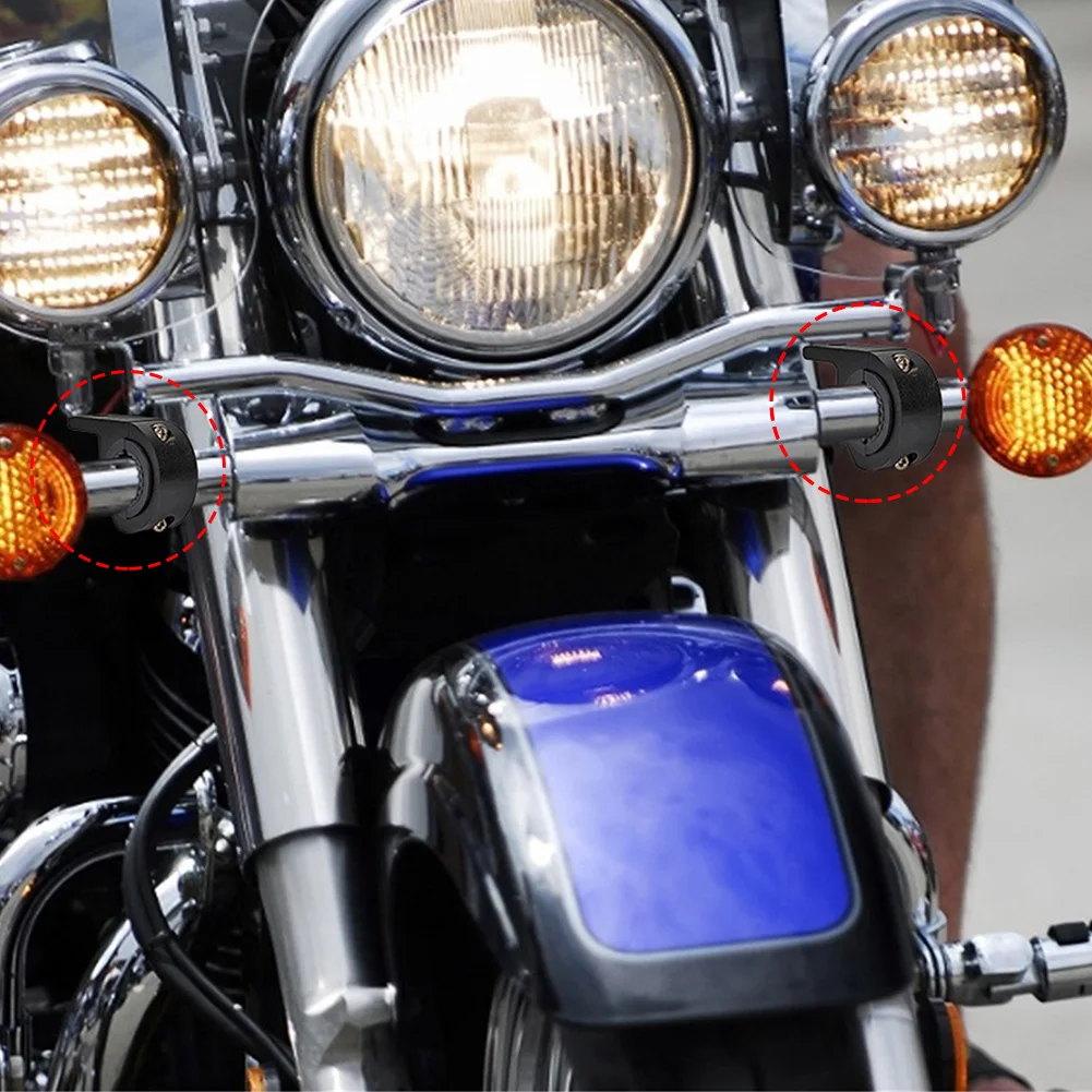 Tube Clamp Kit Aluminum Alloy Motorcycle LED Headlight Clamps Brackets Head Light Lamp Holder Support for Motorcycle Light Mount