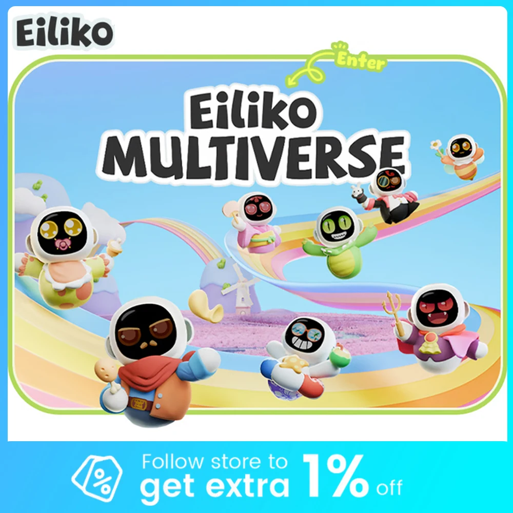 Eiliko Smart Robot Portable Emotional Interaction Companion Robots Mini Eilik Ai Chat Robot Long Battery Life Kid/Couple Gifts