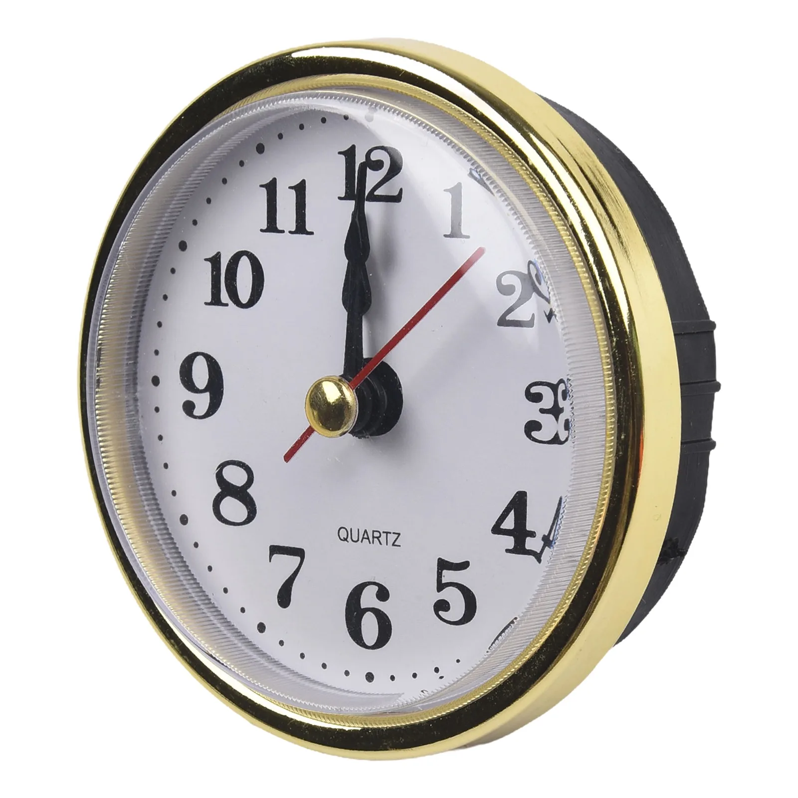 Clock Inserts Quartz Clock Inserts Movement Replacement 65MM Gold Arabic Numbers 65mm Diameter Practical Precise