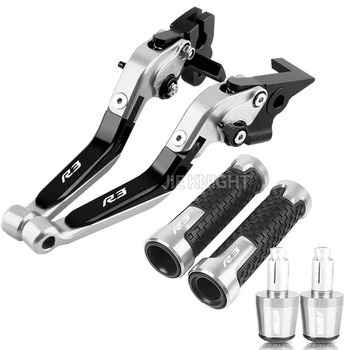 Imagen 2 del producto YZFR3 2023 2024 frenos de motocicleta palanca de embrague extremos de barra de mango para YAMAHA YZF R3 2015 2016 2017 2018 2019 2020 2021 2022 YZF-R3