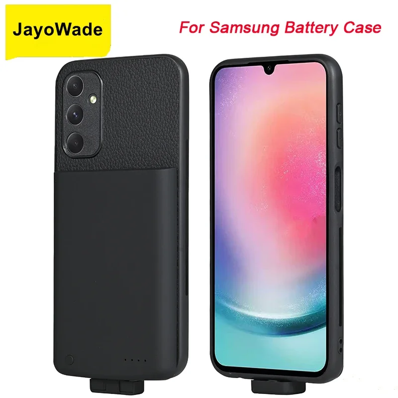 JayoWade 5000Mah Battery Charger Case For Samsung Galaxy S23 FE S23FE S9 Plus A25 A24 A34 A54 A73 5G 4G Power Bank Phone Cover