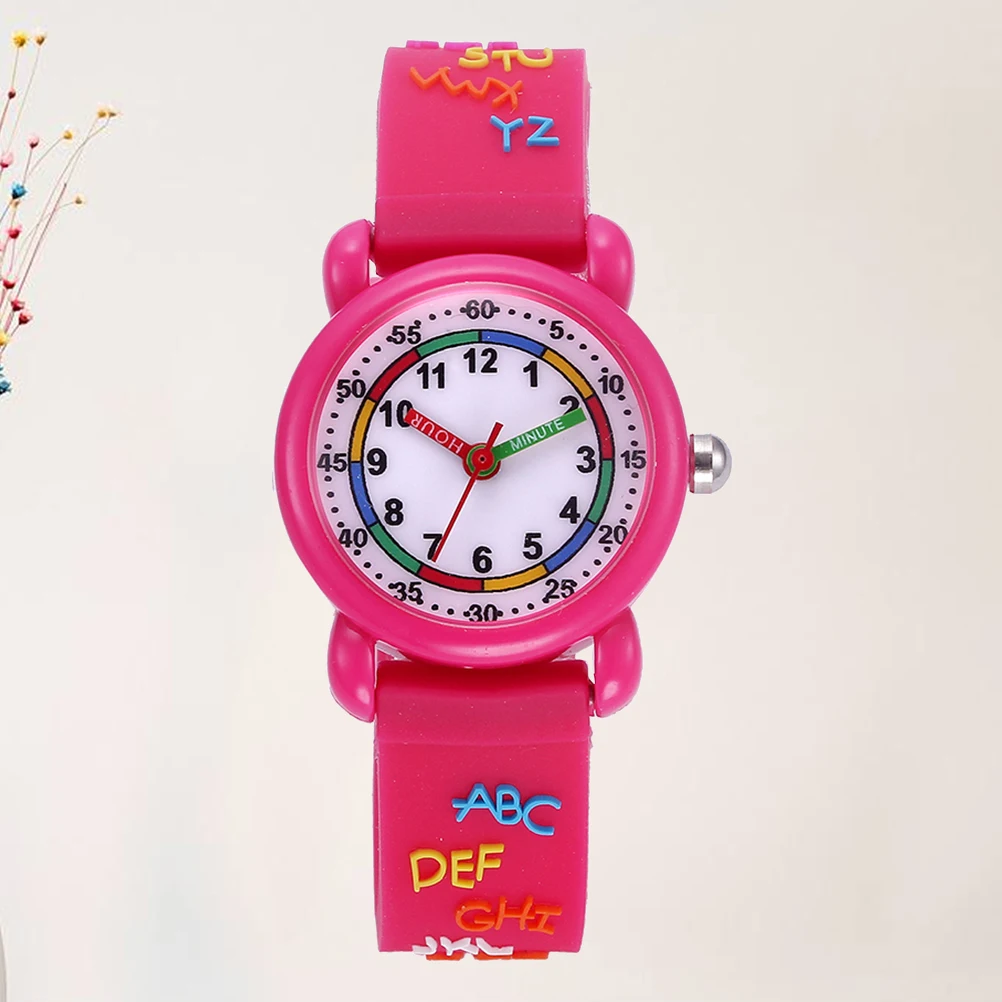 

's Cartoon Watch Quartz Water Proof Lovely Wristwatch Waterproof 3D Girl
