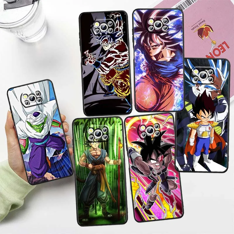 

Dragons Balls Anime Fun For Xiaomi Mi Poco F3 F4 F5 F6 X3 X4 X5 X6 X7 M3 M4 M5s M5 M6 GT Pro 5G Black Cover Phone Case