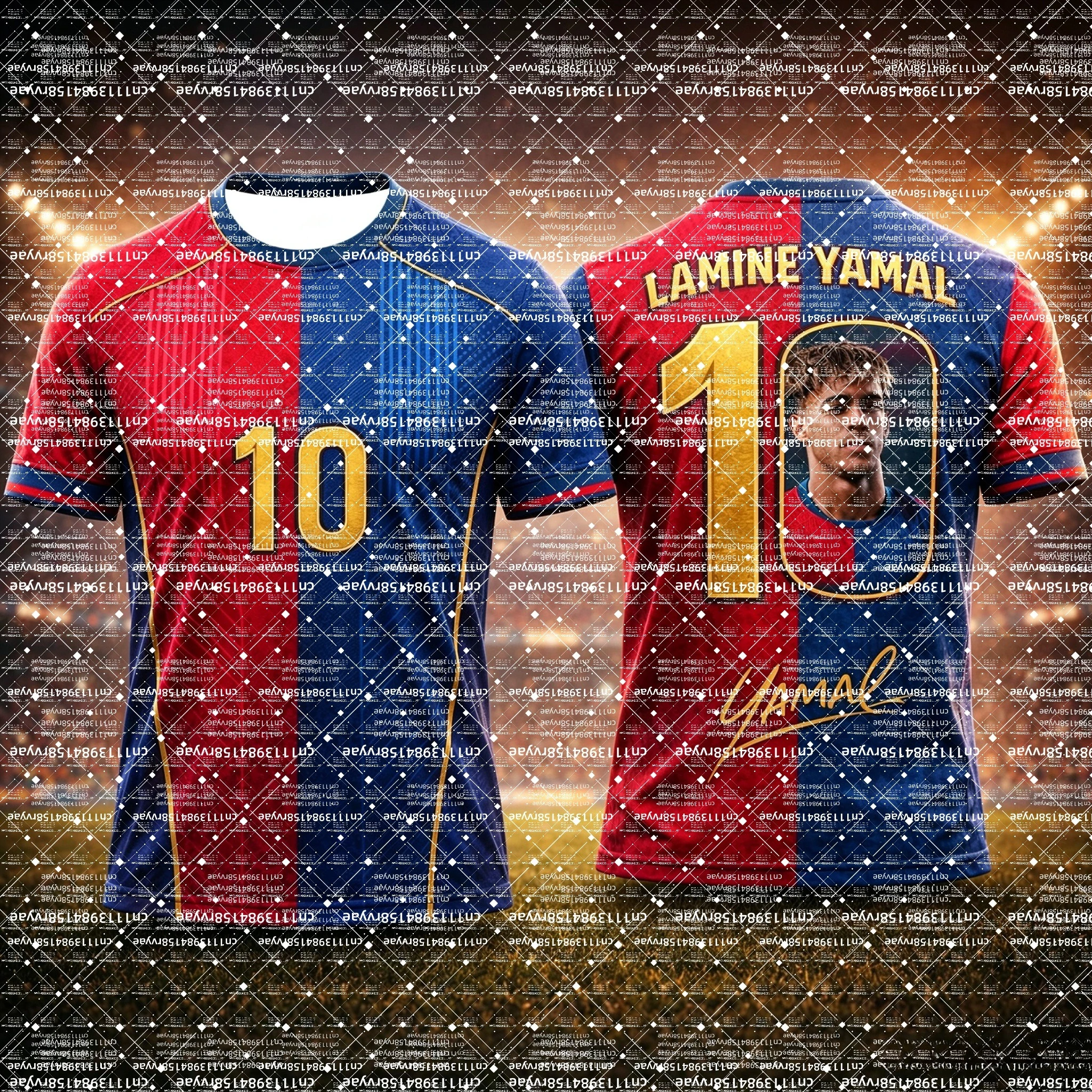 26-27Lamine Yamal Arrival Summer Football Fan 3D Printed Cool Breathable Sports Shirt Outdoor Casual Top for Men Women Kids