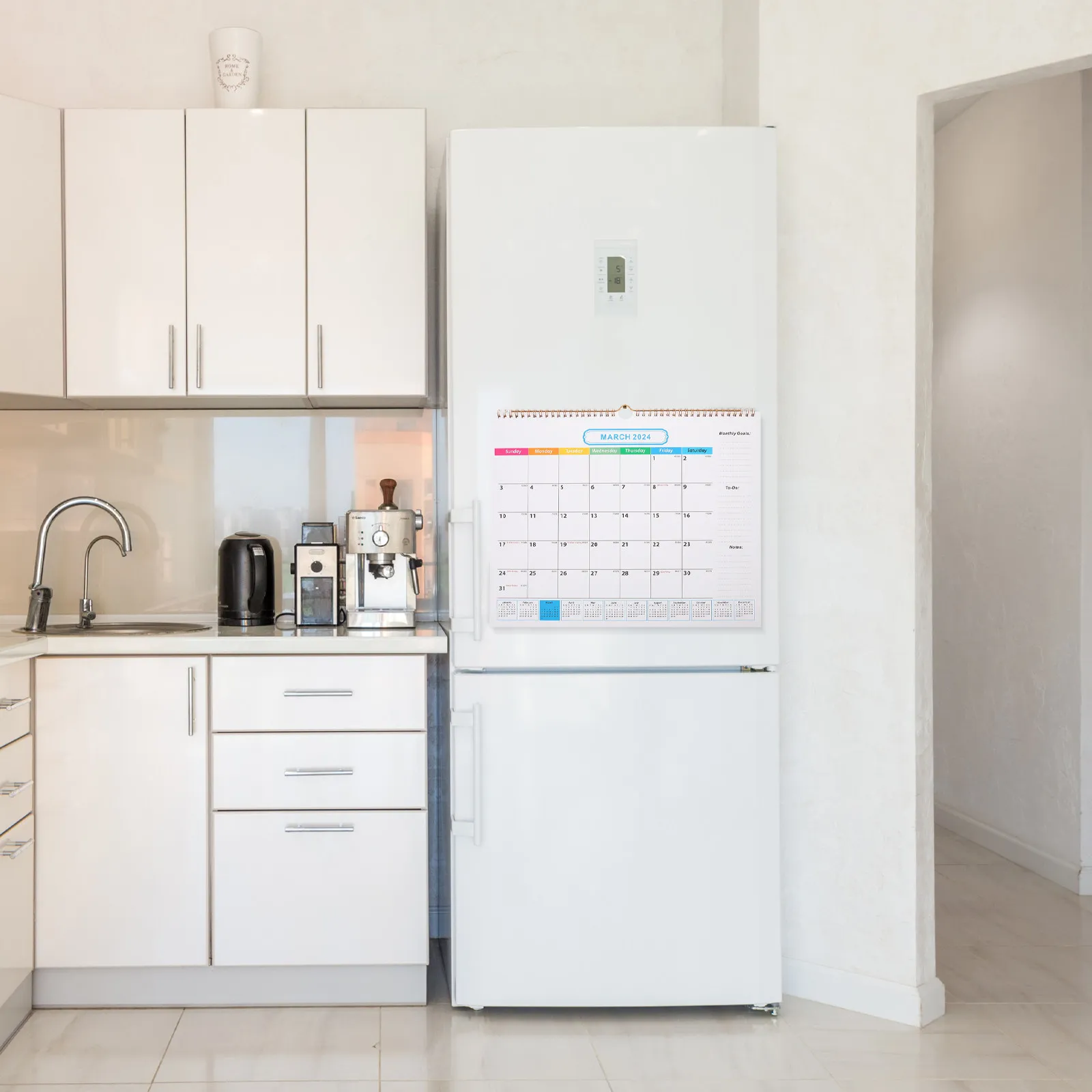 

Настенный календарь в простом стиле на 2023-2024 годы для дома и офиса: ежемесячный, с обратным отсчетом, органайзер для праздников, для ежедневного использования и записи встреч