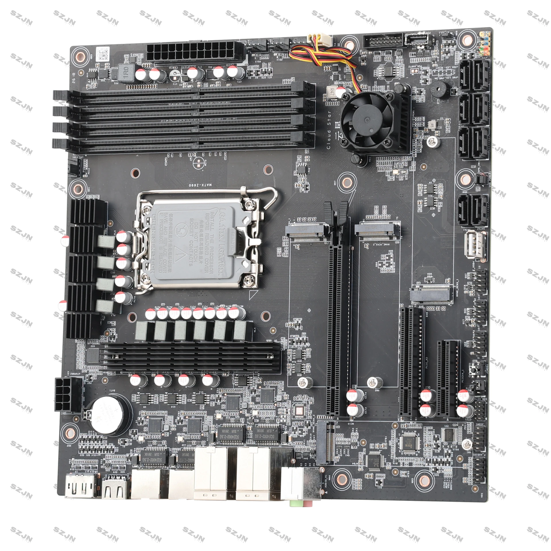 Z690 Motherboard NAS Build Low Energy Consumption Support Intel Processor M.2 NVMe 8 Native SATA AV1 Format Hard Decoding