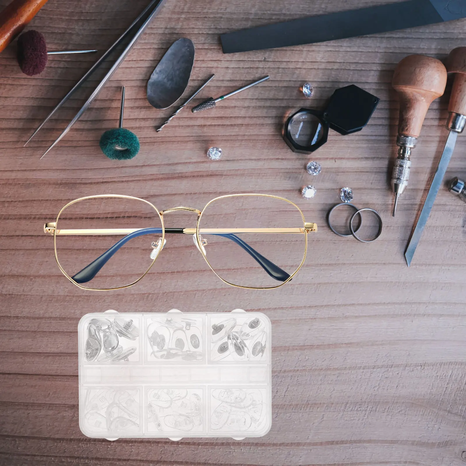 

1Set Long-Lasting Eye Glass Pads for Your Nose Non-Slip Fit Closely Repair Tool Nose Pads Glasses Frame Silicone Pad