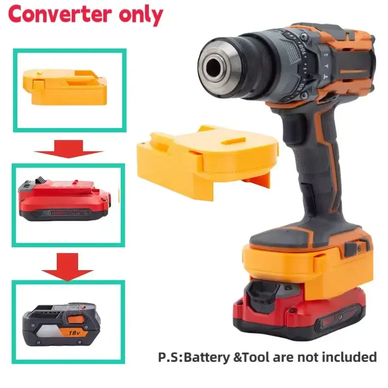 Batteries Converter Adapter For Stanley fatmax Craftsman  V20 Lithium  Convert To  AEG  RIDGID 18V Series Tools(﻿Adaptor Only）