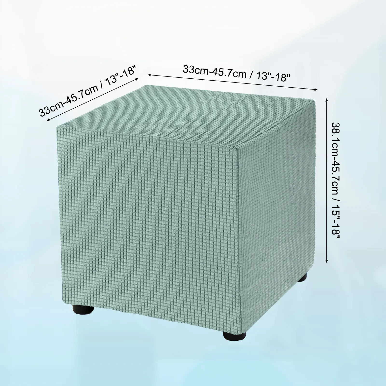 Square Ottoman Cover 18x18x18