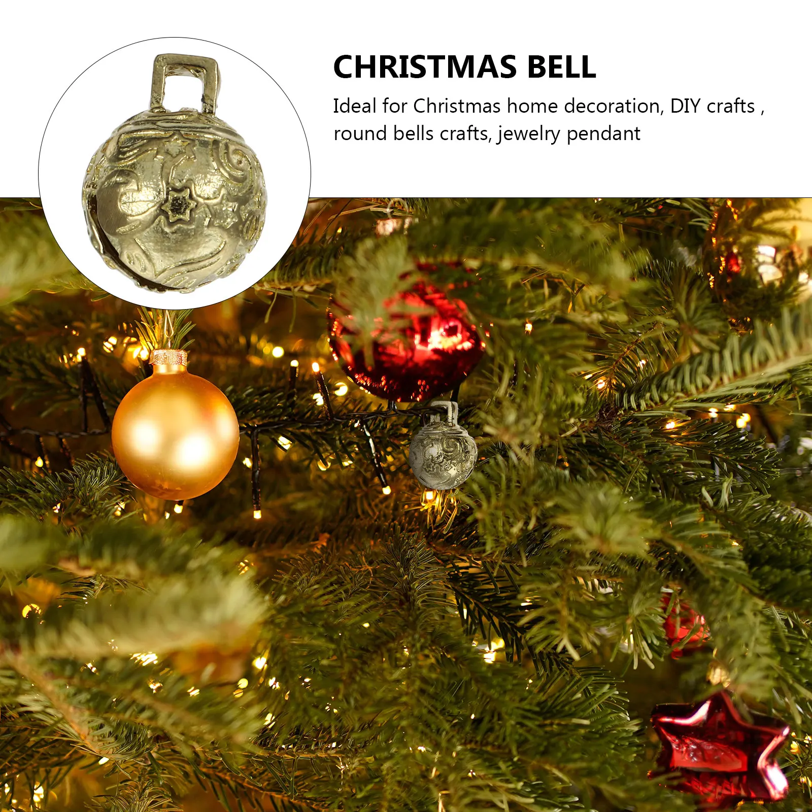 

6 Pcs Small Brass Bell Vintage Bells Jingle Ornament Pendant Decorations Craft Pure Copper
