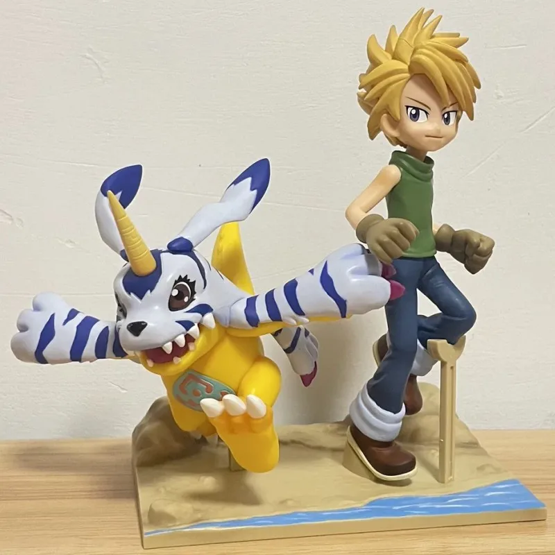 Digimonアドベンチャーdxf ishida yamato gabumonアニメフィギュアセット、オリジナルアクションモデル、収集可能なおもちゃ、子供向けギフト