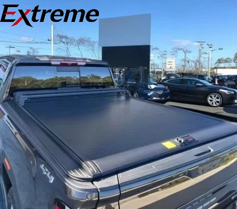 Factory Truck Tonneau Cover High Quality Custom-fit Roll-up Waterproof Locking Pickup Roller Shutter Lids for GMC Sierra 1500
