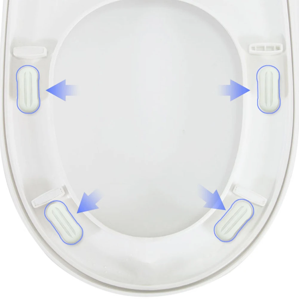 4pcs Toilet Seat Buffer Replacement Bumpers for Bathroom Hardware Offering Reliable Adhesion and Anti Slip Function