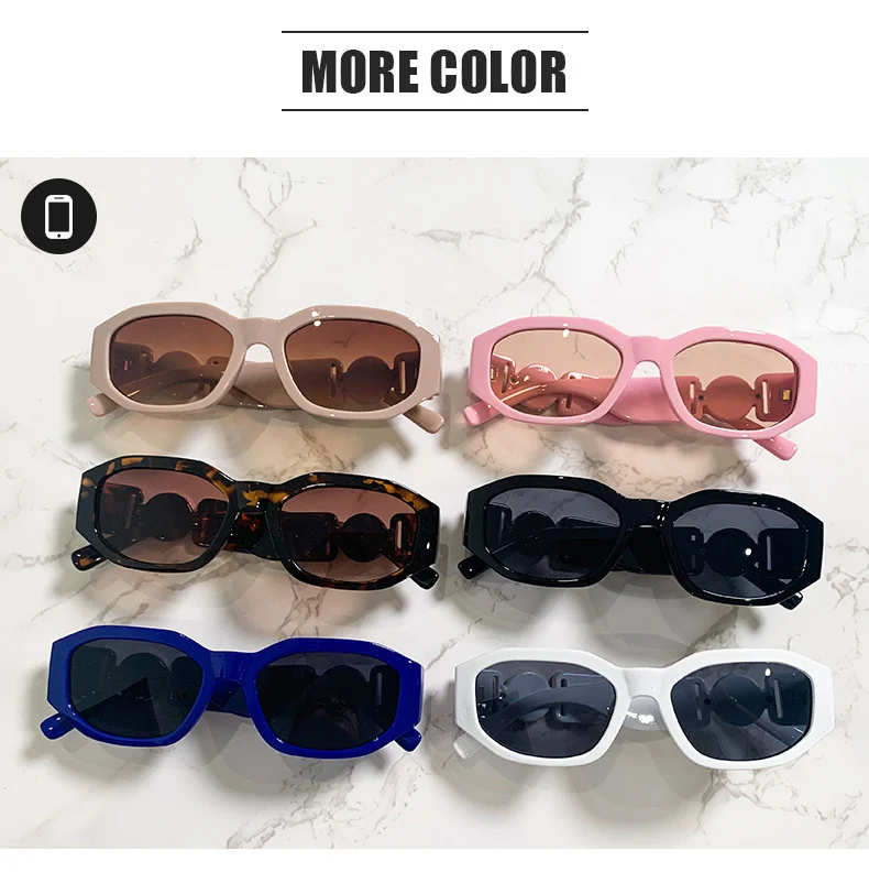 LONSY Fashion Square Sonnenbrille Frau Marke Design Schwarz Gradienten Sonnenbrille Weiblichen Großen Rahmen Retro Vintage Oculos De Sol UV400 – Detail 10